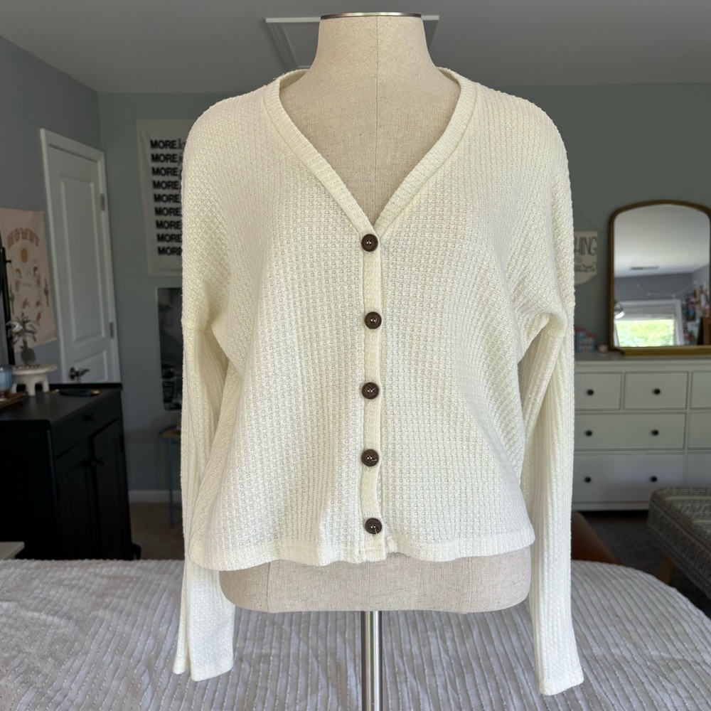 Soft Button-Up Cardigan Sweater